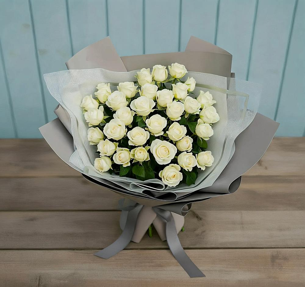 Букет Белоснежная нежность в Павловском Посаде