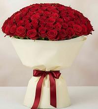 Букет 101 Красная роза Милано в Павловском Посаде