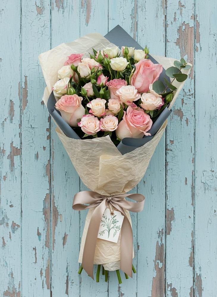 Букет цветов из: Розы в Павловском Посаде