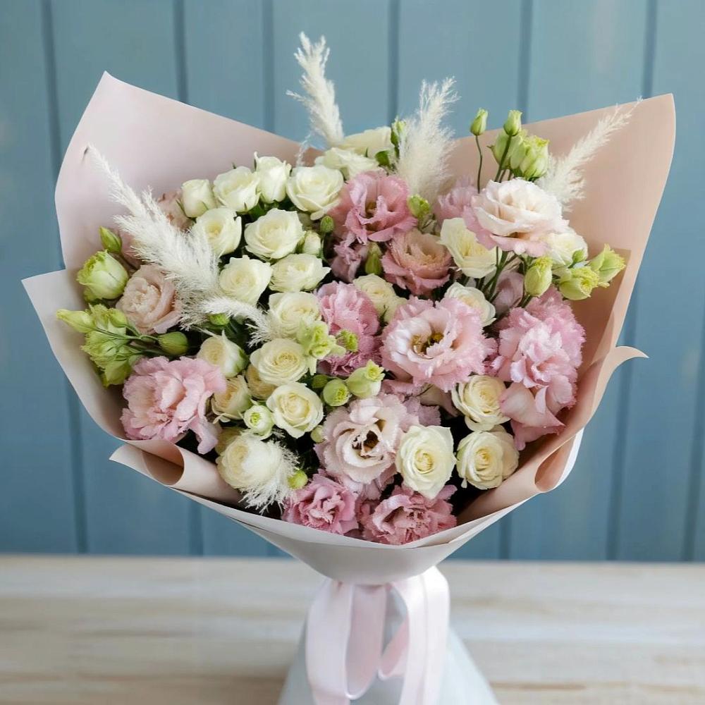 Букет цветов из: Альстромерии и Розы в Павловском Посаде