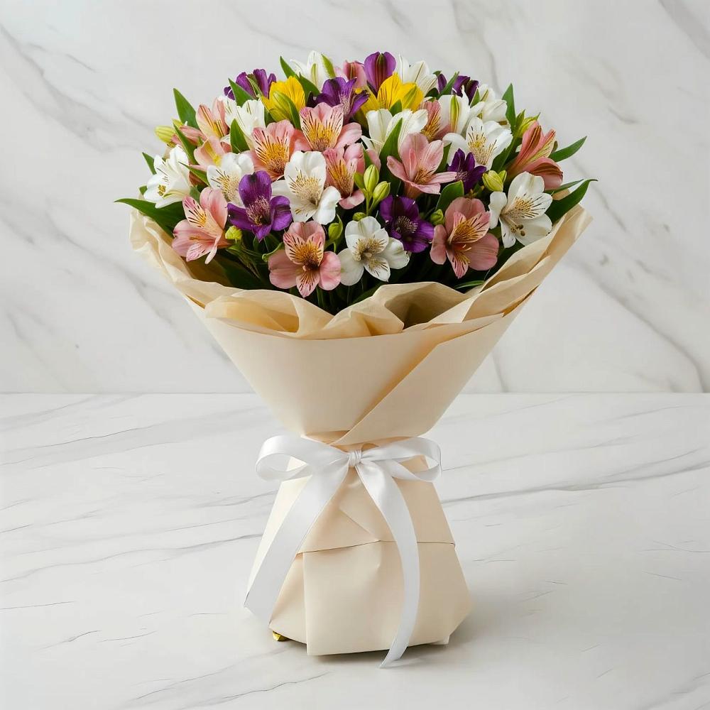 Букет цветов из: Альстромерии в Павловском Посаде