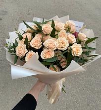 Букет Кремовые розы Латте в Павловском Посаде