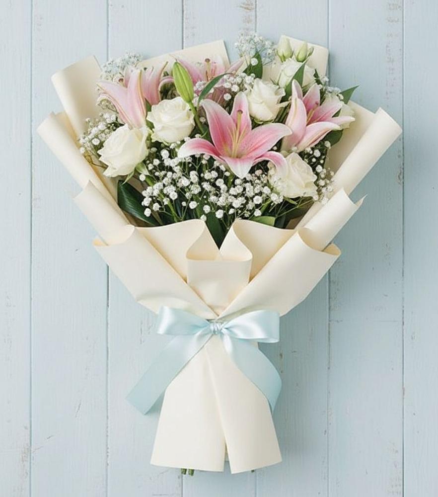 Букет цветов из: Лилии в Павловском Посаде