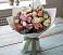 Букет цветов из: Розы, Лизиантусы и Гвоздики в Павловском Посаде
