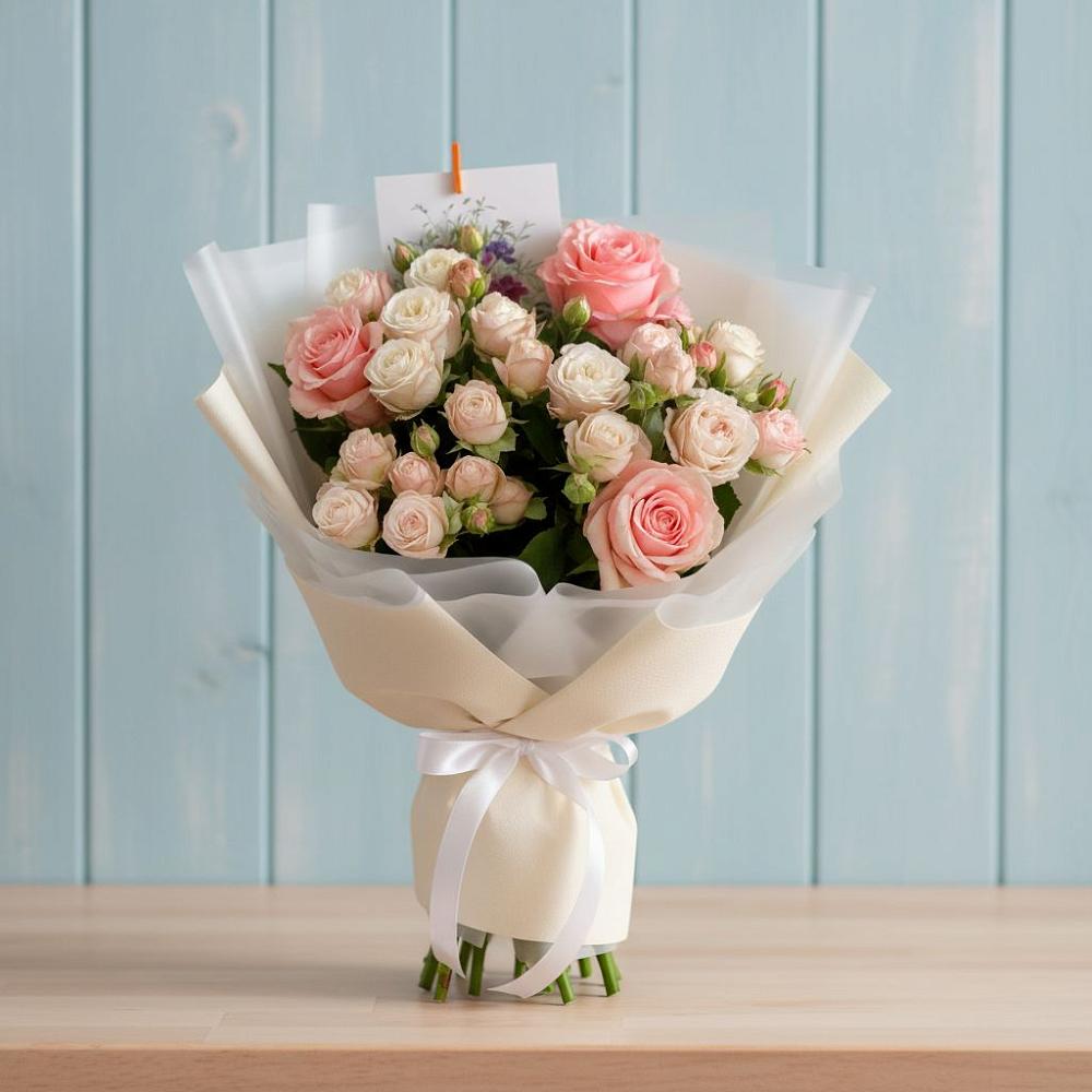 Букет цветов из: Розы в Павловском Посаде