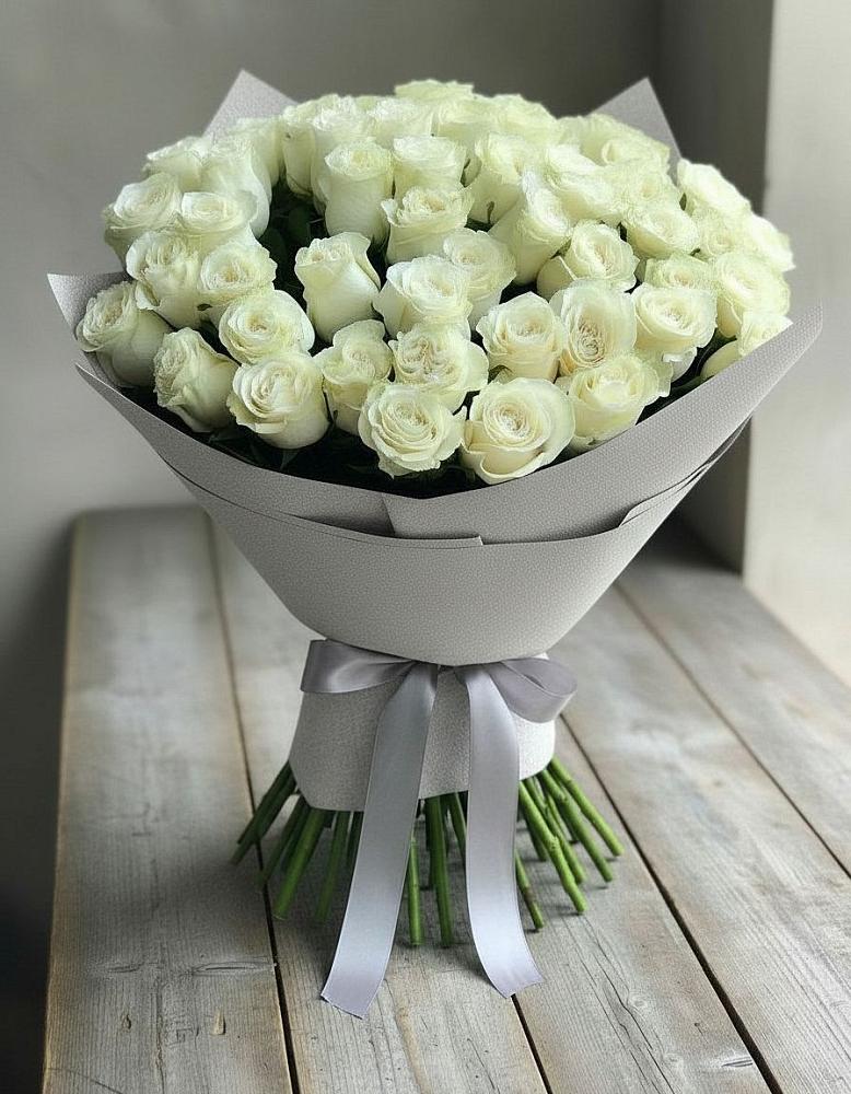 Букет 35 Белых роз в Павловском Посаде