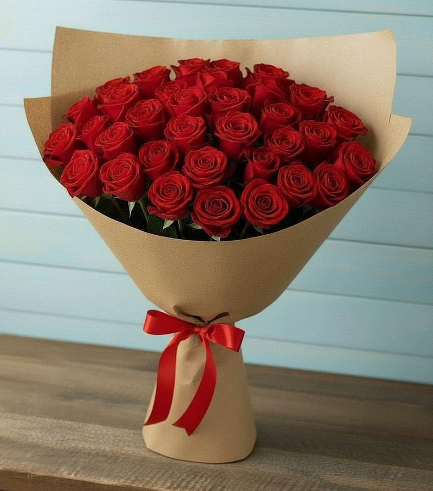 Букет Красные розы Милано в Павловском Посаде