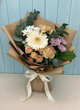 Букет цветов из:  Герберы и Хризантемы в Павловском Посаде