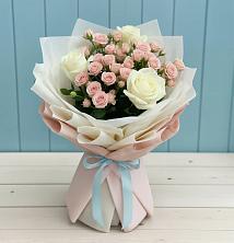 Букет цветов из:  Розы в Павловском Посаде