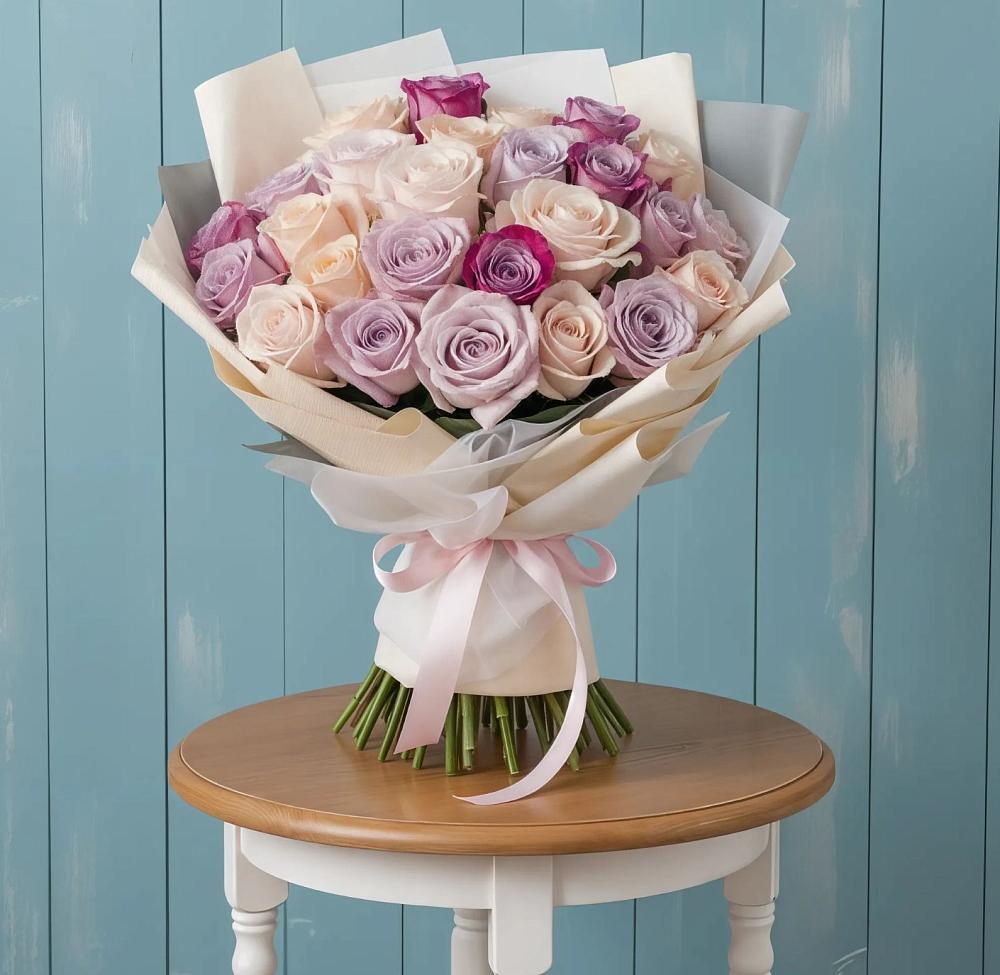 Букет цветов из: Розы в Павловском Посаде