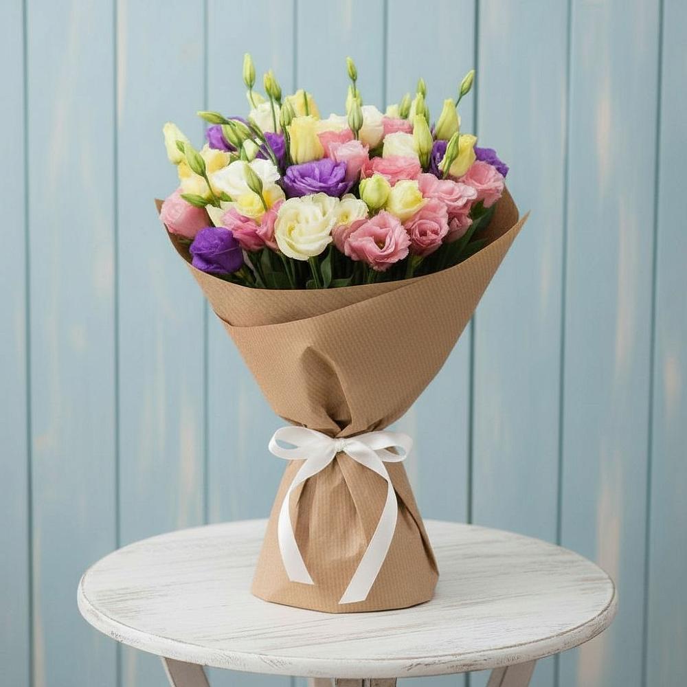 Букет цветов из: Лизиантусы в Павловском Посаде