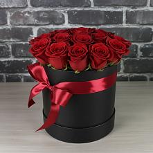 Цветочная композиция из Розы в шляпной коробке #REPLACE_PRED# Павловском Посаде