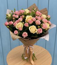Букет цветов из:  Розы в Павловском Посаде