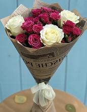Букет цветов из:  Розы в Павловском Посаде