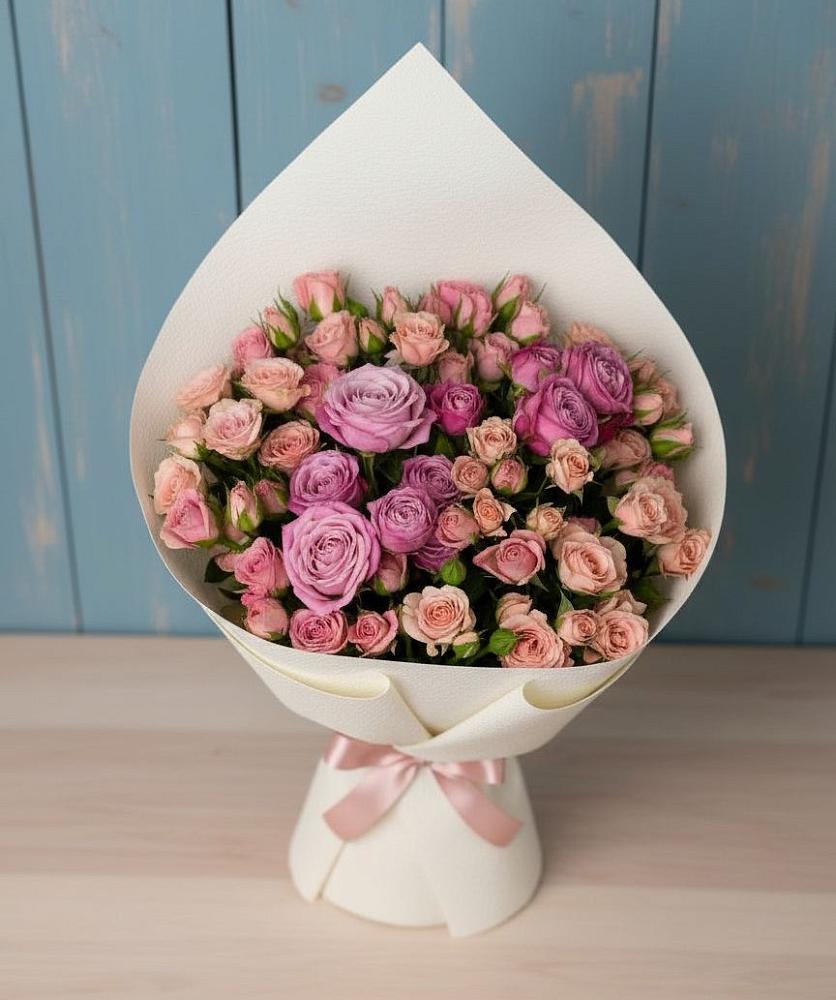 Букет цветов из: Розы в Павловском Посаде