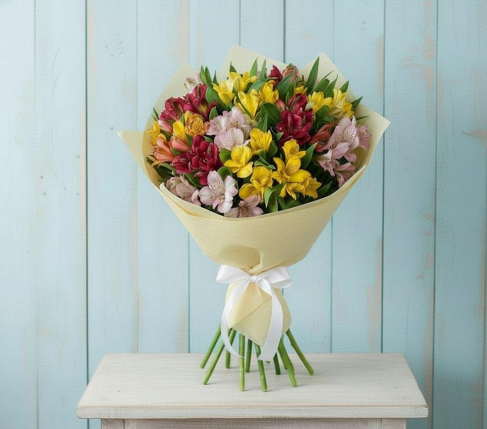 Букет цветов из: Альстромерии в Павловском Посаде