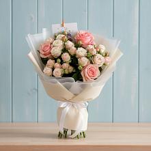 Букет цветов из:  Розы в Павловском Посаде