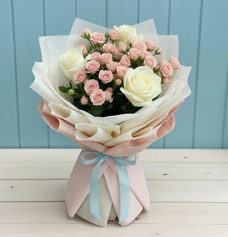 Букет цветов из: Розы в Павловском Посаде