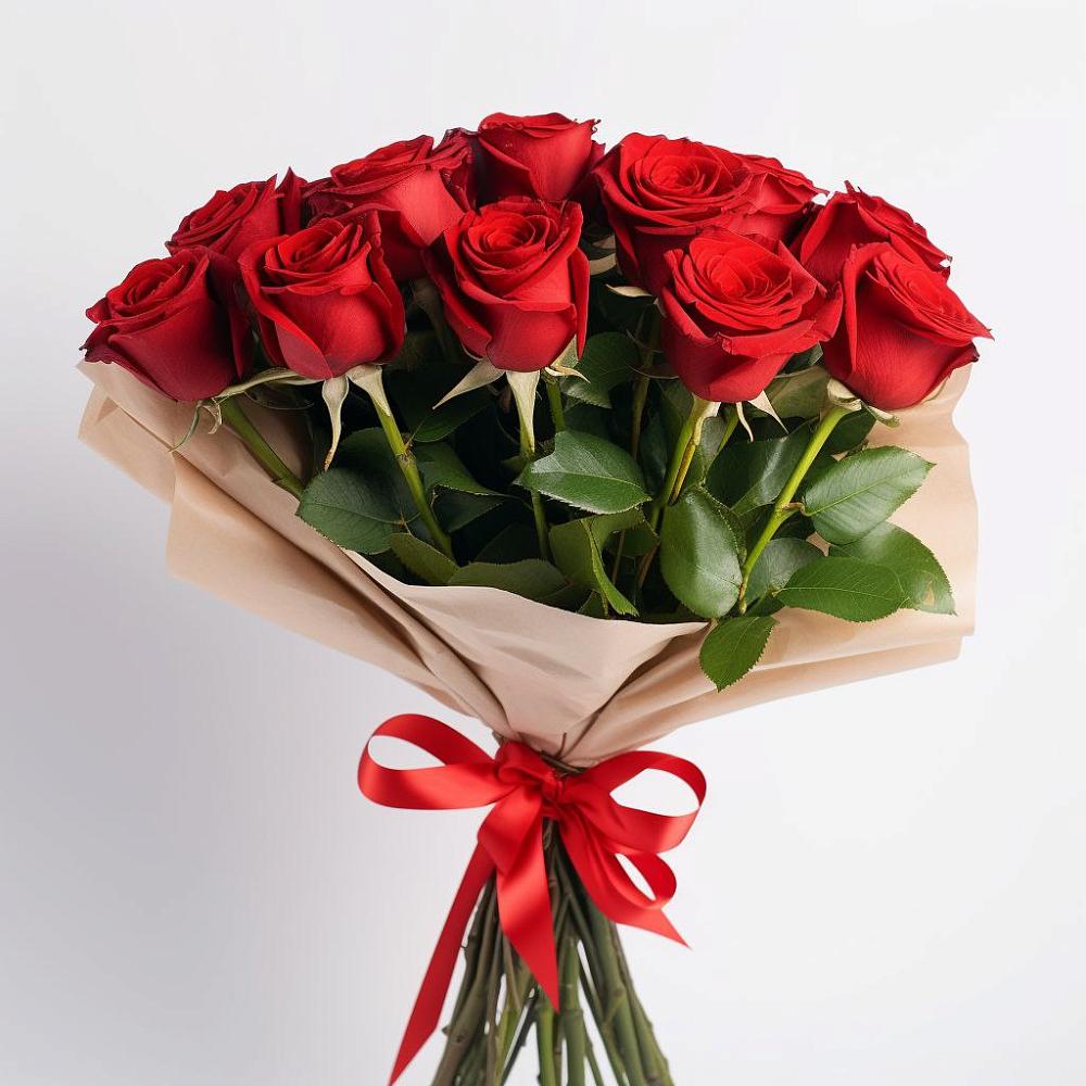 Букет 11 Красных роз Эдлесс Лав в Павловском Посаде
