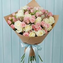 Букет цветов из:  Розы в Павловском Посаде