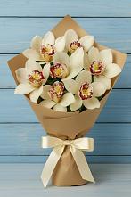 Букет цветов из:  Орхидеи и Розы в Павловском Посаде