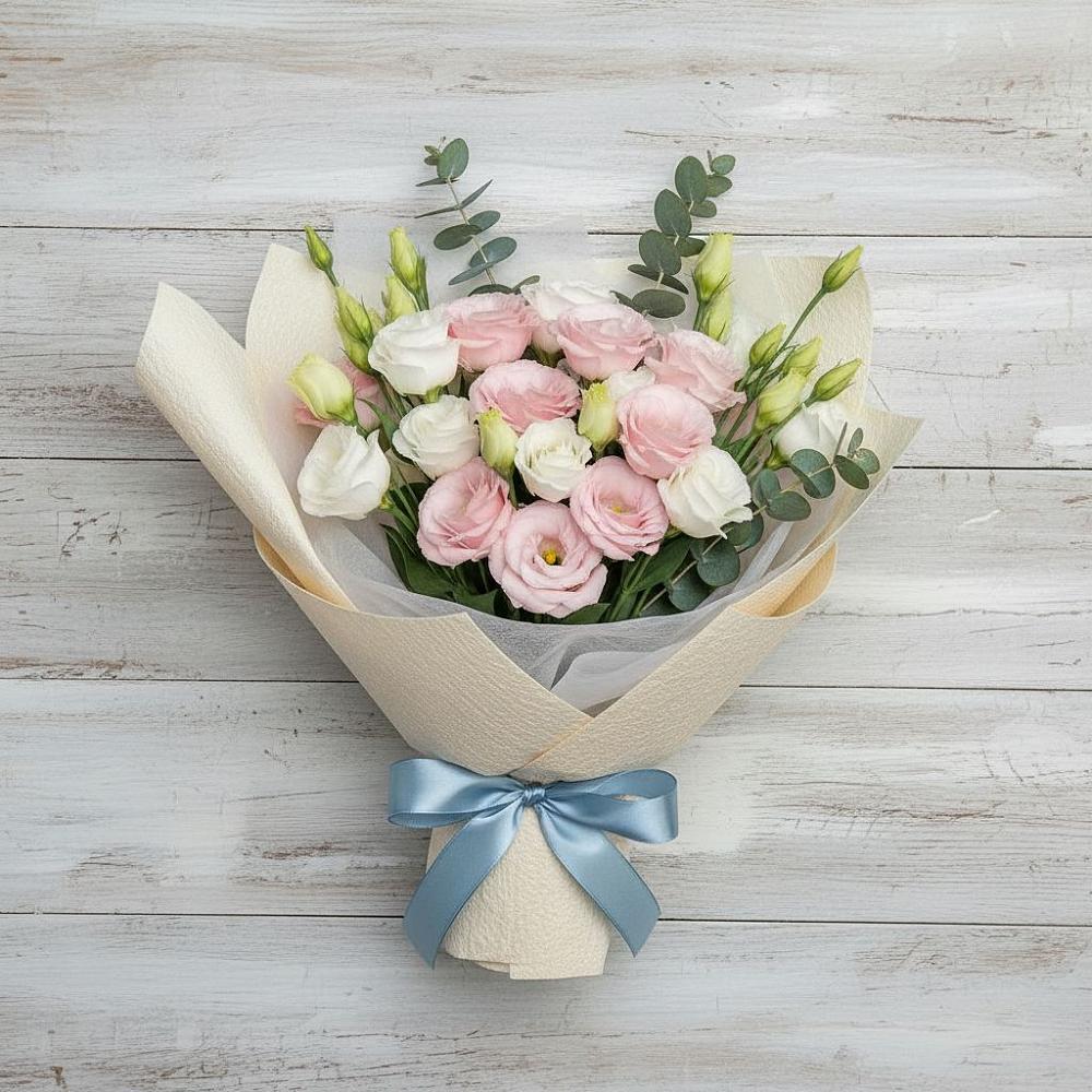 Букет цветов из: Лизиантусы в Павловском Посаде